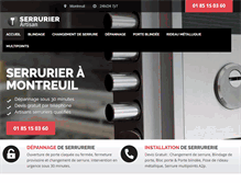 Tablet Screenshot of chronofermeture.com